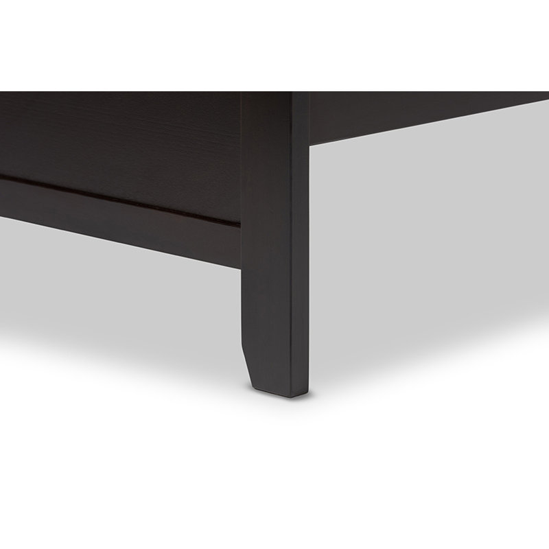 Lit plateforme en bois massif Kittie, Simple