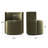 Velvet Upholstered Rolling Dining Chairs with Wheels-1733268945