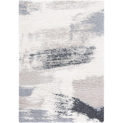 Alesia Machine-Woven Stain Resistant Abstract Area Rug