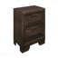 Table de chevet 2 tiroirs Warm Espresso