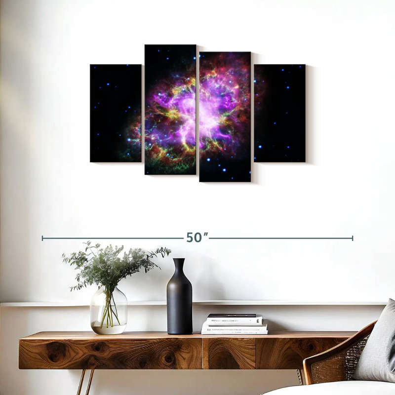 Oberle Sparkling Crab Nebula, 22" H x 36" W