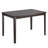 Mendoza Rectangular with Solid Wood Base Dining Table