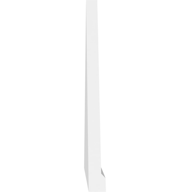 Ventilateur de pignon en PVC à structure triangulaire non fonctionnel, H 20 po x l 54 po