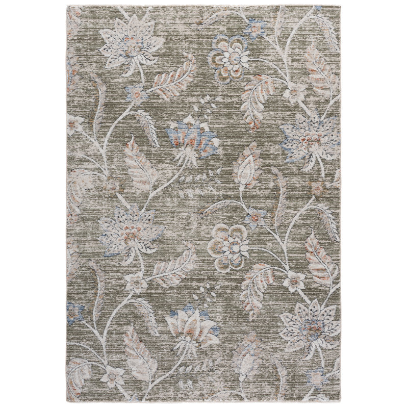 Grove 634 Performance Floral Rug, Rectangle 4' x 6'