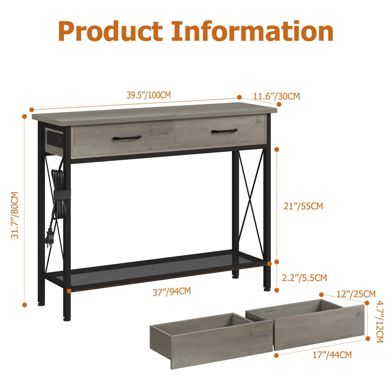 39.5'' Console Table