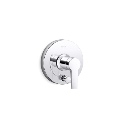 Pitch Rite-Temp Valve Trim With Push-Button Diverter