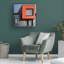 Art sur toile, orange-109218430