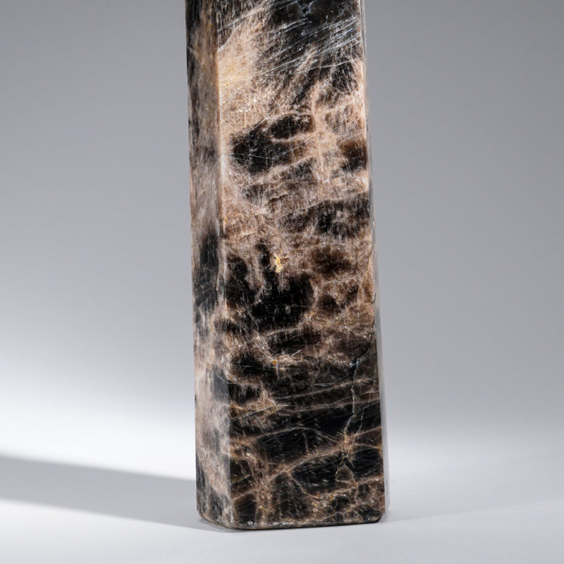 Genuine Polished Black Moonstone Point (2.5 Lbs)