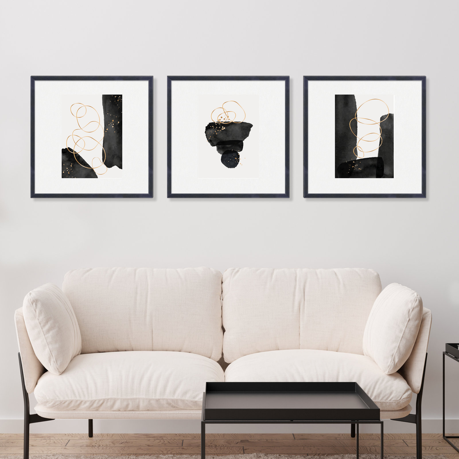 Leclair Wood Picture Frame, 20" x 30", 24" x 30", Black