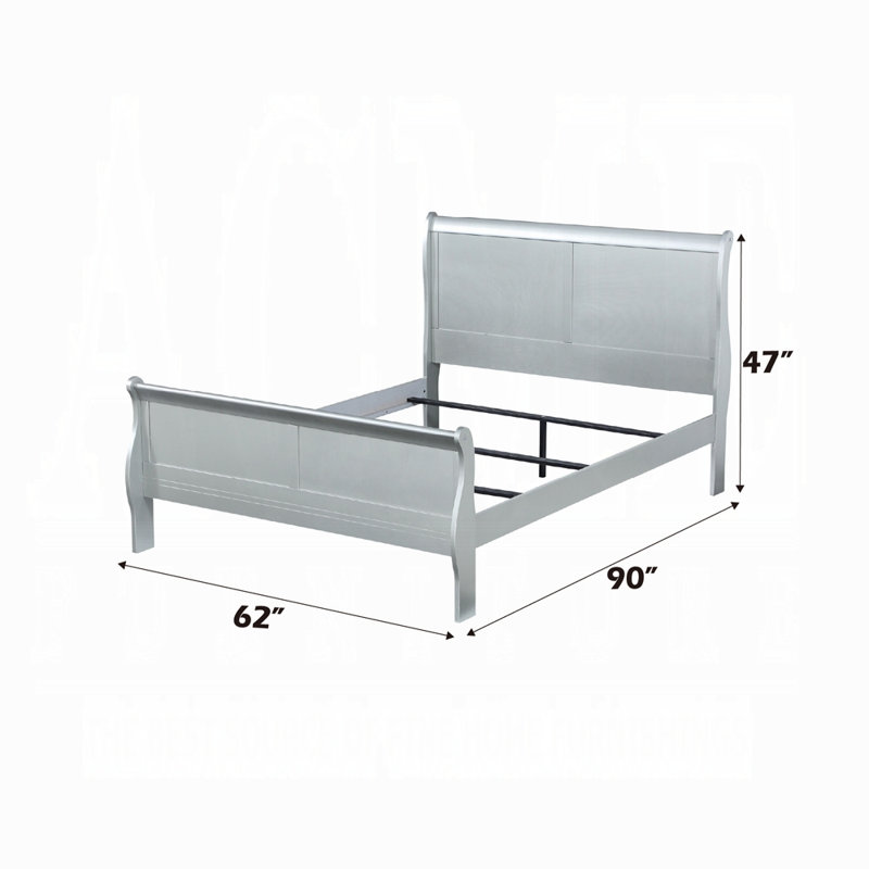 Grand lit Louis Philippe, Argent, Grand