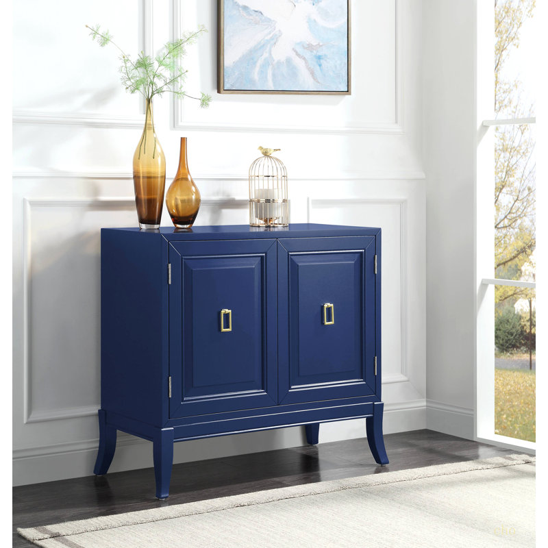 Blue 2-Door Console Cabinet