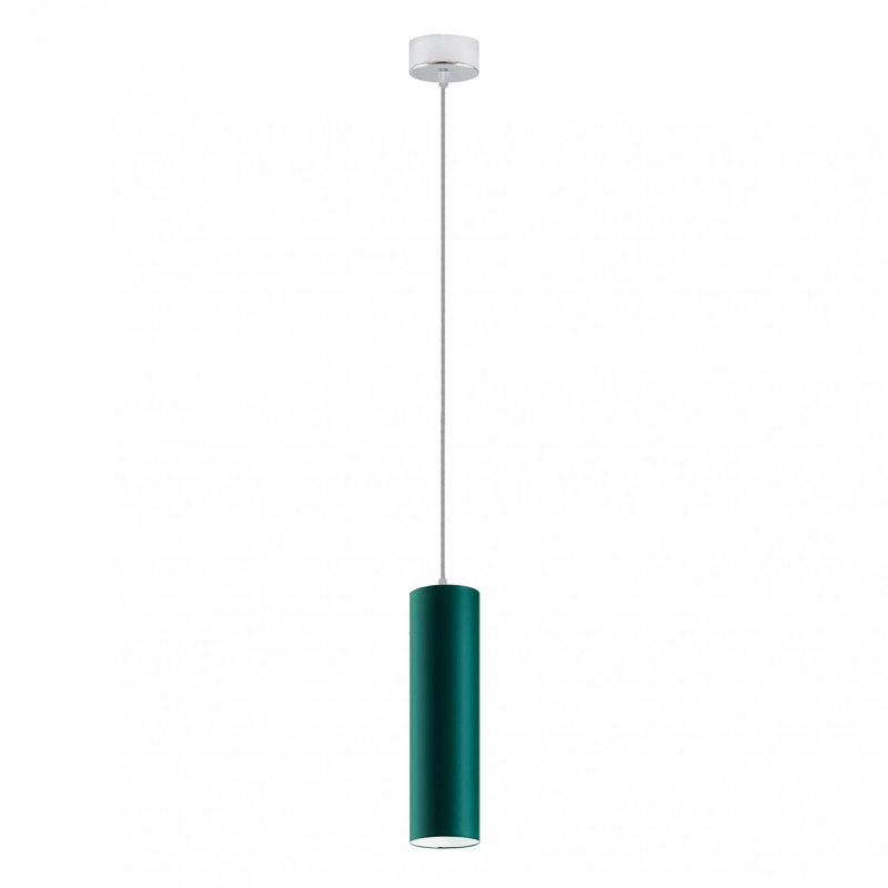 Murdoch 1 - Light Single Pendant, Brushed Nickel, Green