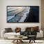 "Ocean Waves at Sunset", art mural sur toile - Photographie côtière sereine pour maison de plage ou espaces relaxants-116517288-116517287