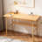 Drasay Natural Bamboo Writing Desk for Home Office Bedroom or Small Spaces 