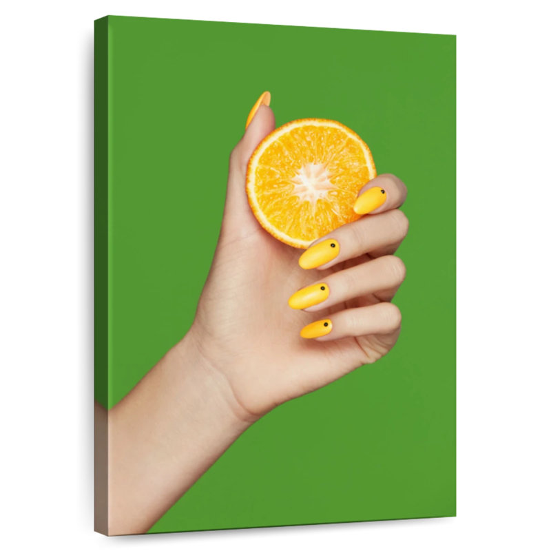Shuttleworth Orange Inspired Nails, 36" H x 24" W