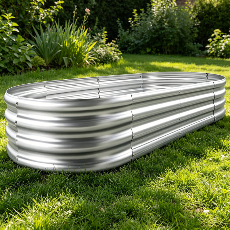 Jardinière surélevée en métal galvanisé