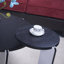 32,68 po et 16,93 po, table basse, table d'appoint, table d'appoint et table d'appoint avec panneau de fibres à densité moyenne de 25 mm pour le salon, la salle à manger, les pieds en pierre frittée, 83 + 43 cm de diamètre-1902961021