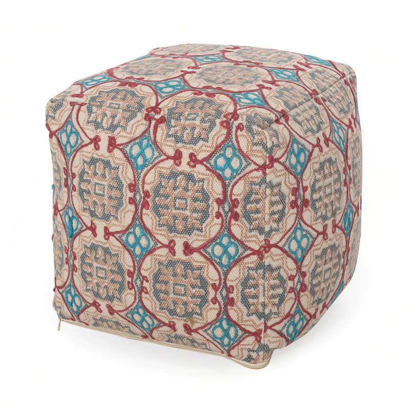 Pouf en tissu Amelia