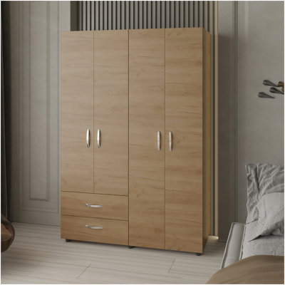 Armoire Crafton, chambre à coucher, chêne naturel
