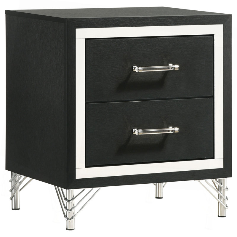 Malcolm 2-Drawer Nightstand Bedside Table