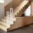 Decorative 35.43" U-Shaped Stair Handrails