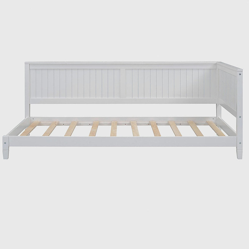Wood Daybed/Sofa Bed, White, Twin