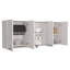 Élégante armoire murale supérieure, quatre tablettes intérieures-94239563