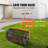 Compost Spreader, Steel, 1 Piece, Peat Moss Roller, Black/Orange, with Upgraded Side Latches and Adjustable Handle