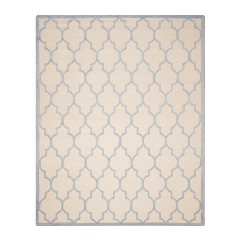 Cannen Hand Tufted Wool Geometric Rug, Rectangle 8' x 10'