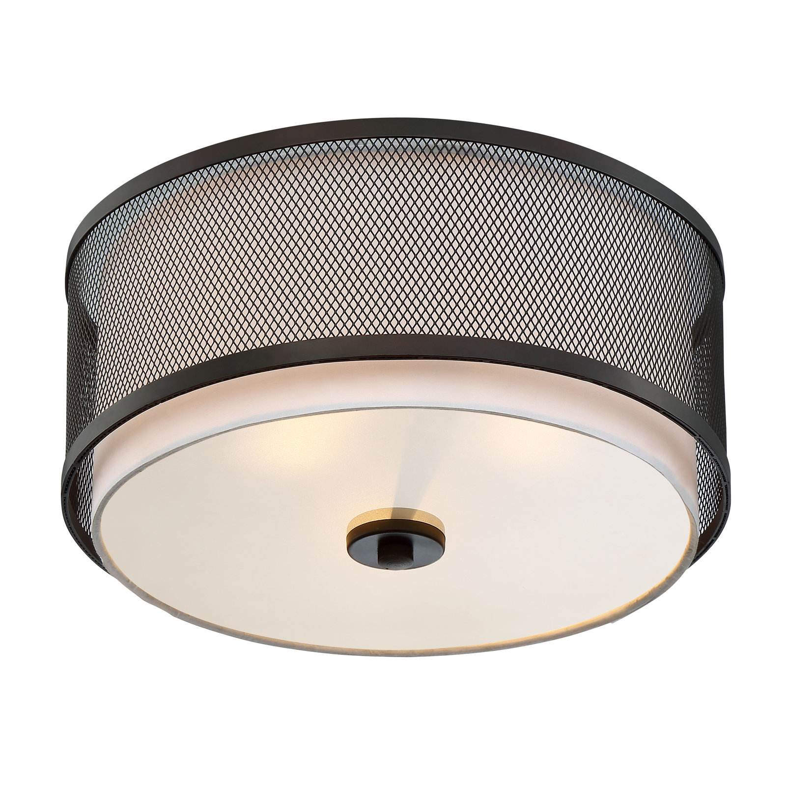 Penn 3-Light Flush Mount, Oil Rubbed Bronze
