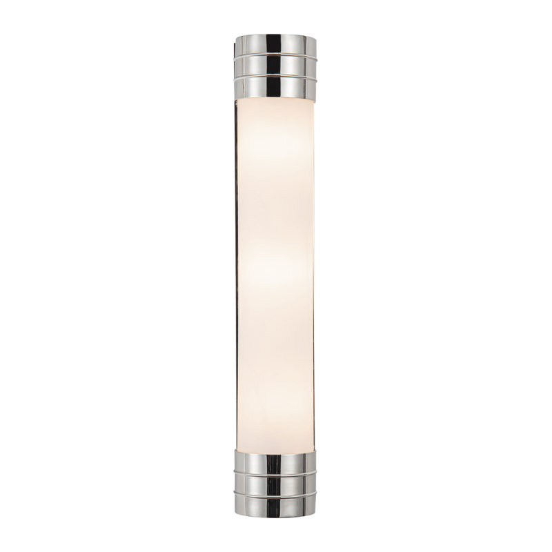 Willard 3 - Light Bath Sconce, Polished Nickel, Matte Opal