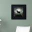 « oasis black dog labrador lake » par ryan fowler, impression sur toile encadrée en noir et beige-13608852-13608854