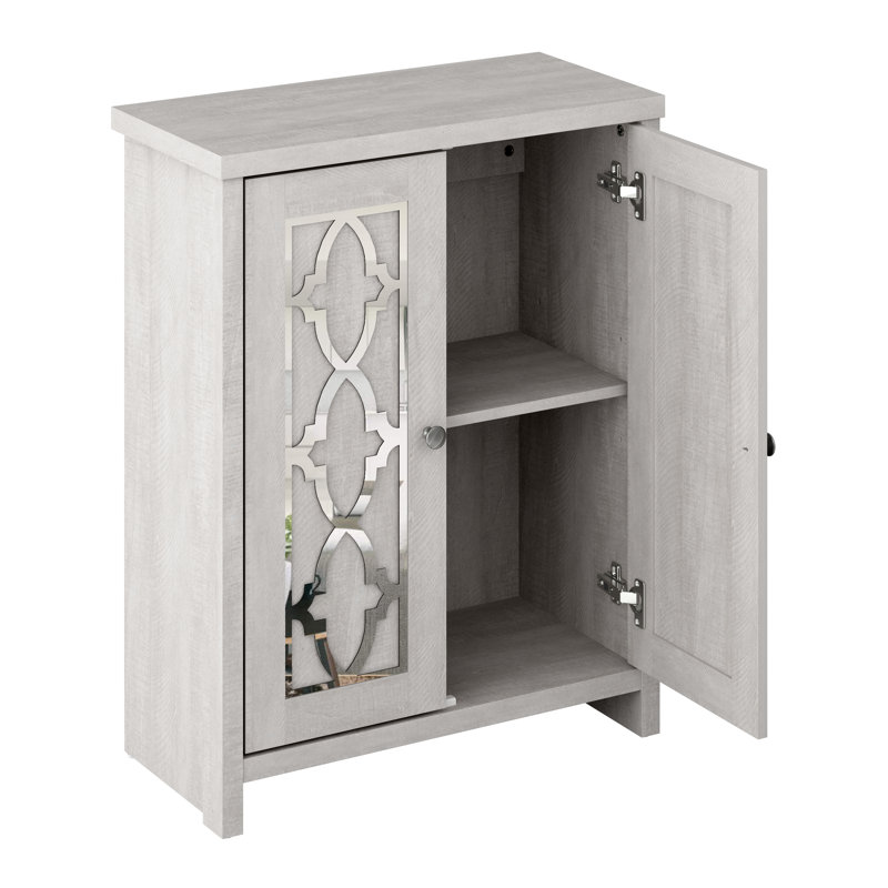 Armoire de salle de bain Chessani, Chêne gris cendré
