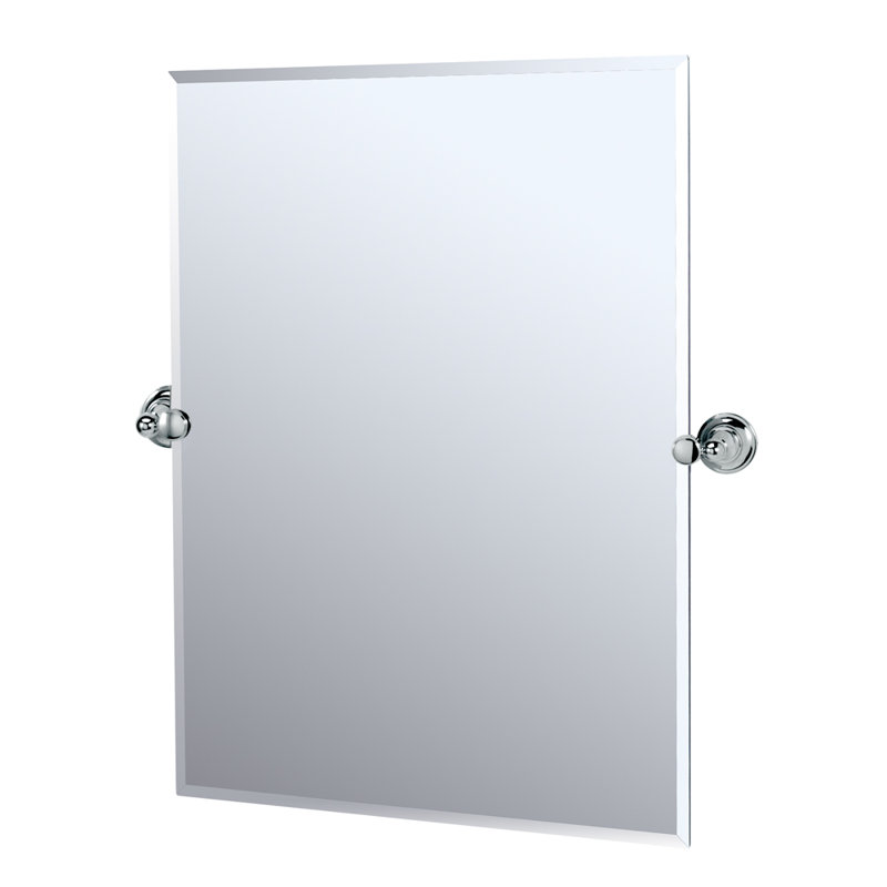 Miroir mural de salle de bain Tiara, Chrome