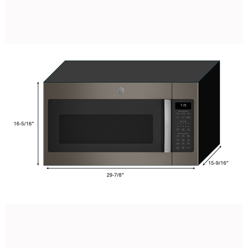 GE® 1.9 Cu. Ft. Over-the-Range Sensor Microwave Oven, Slate