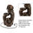 3-Tier Fountain Modern Decorative Polyresin Clay Pot Electric Outdoor Hand Painted Cascading Water Feature