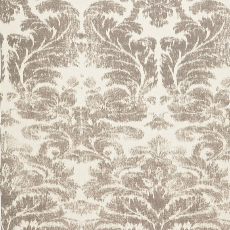 Aurora Damask Fabric, Linen