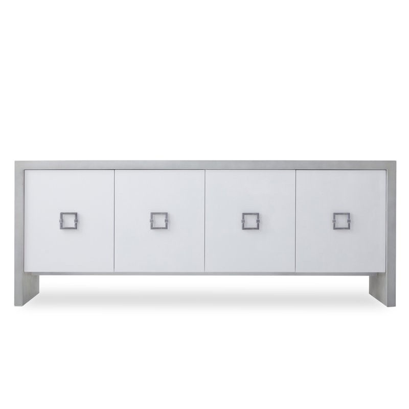 Monarch 89'' W Sideboard, Gray/Off White