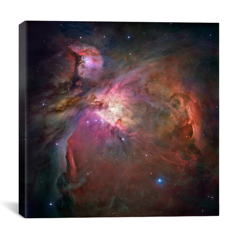 Lenworth Astronomie and Space Orion Nebula (Hubble Space Telescope) - impression sur toile, H 37 po x l 37 po x P 1,5 po