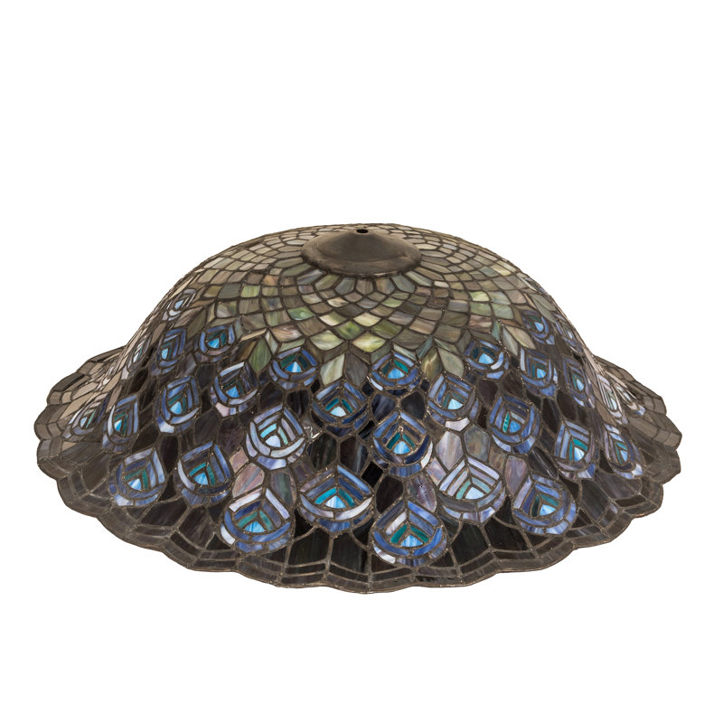 Abat-jour plume de paon Meyda Tiffany