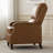 Upholstered Faux Leather Push-Back Manual Recliner-84053348