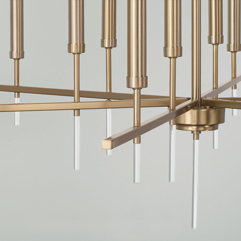 20 - Light Dimmable Tiered Chandelier