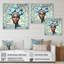 «Retro Haute Couture African American Lady V», reproduction sur toile-87374556-87374560