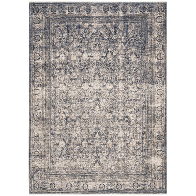 Currey Southwestern Navy/Ivory Area Rug