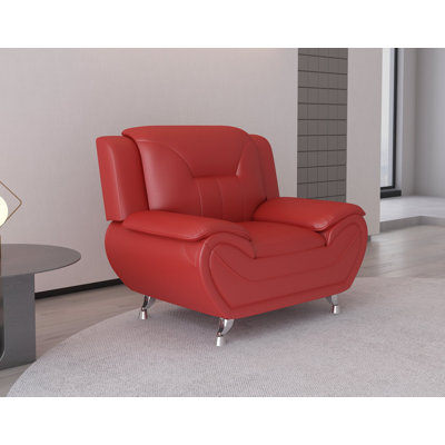 Faux Leather Armchair