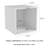 Danavia Stackable Cube End Table - Contemporary Minimalist Modular Shadowbox Accent Furniture for Bedroom, Living Room, or Office-763079680