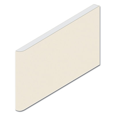 Garniture de tuile de moulure en céramique 6 po x 3 po de couleur biscuits mat Guilford
