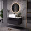 Petit meuble-lavabo flottant simple 31,5 pouces avec lavabo