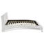 Grand lit-bateau tapissier blanc Caledonia