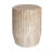 Magnus Modern Organic Stone-Texture Outdoor MGO Side Table with Fluted Pedestal Design-216910015